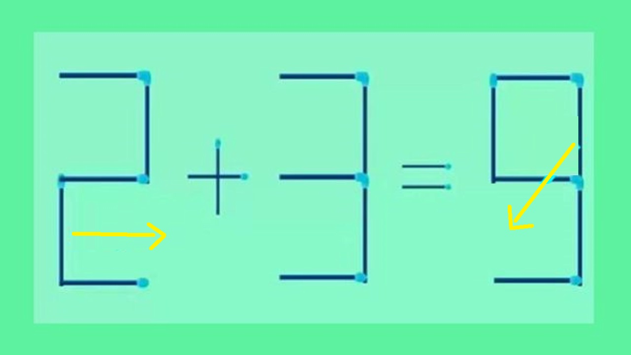 Raciocínio Lógico: movimente apenas 2 palitos para corrigir a equação