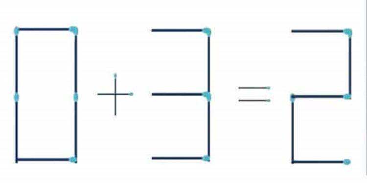 Teste de QI: mova somente 1 palito para deixar a equação correta