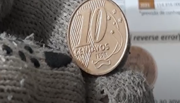 Moeda 10 centavos 1998