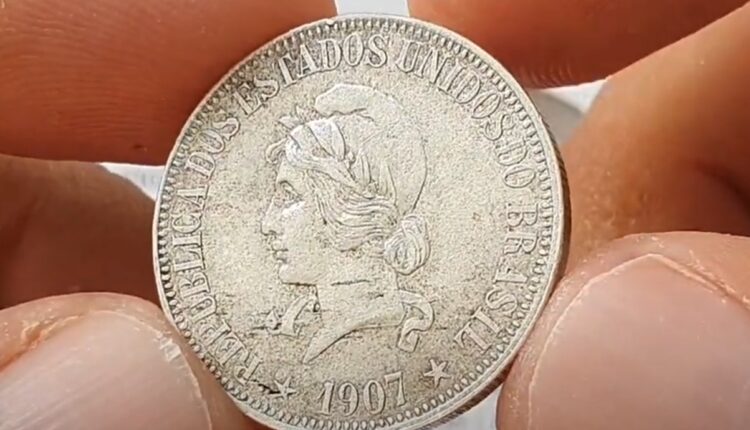 Moeda 1000 Réis ano 1907