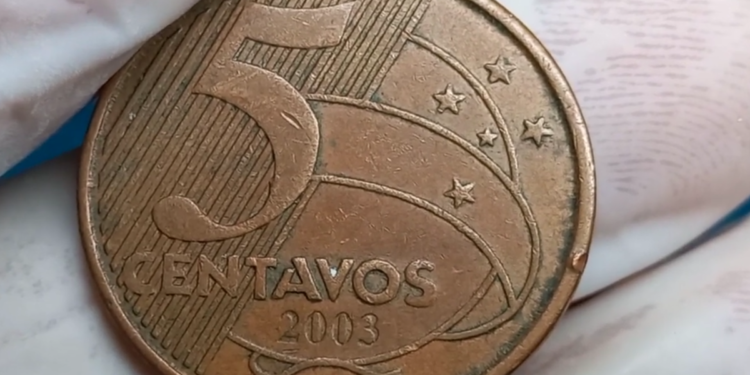 Moeda 5 centavos 2003