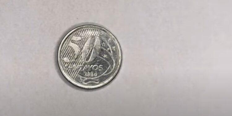 Moeda de 50 centavos vale R$ 4.500