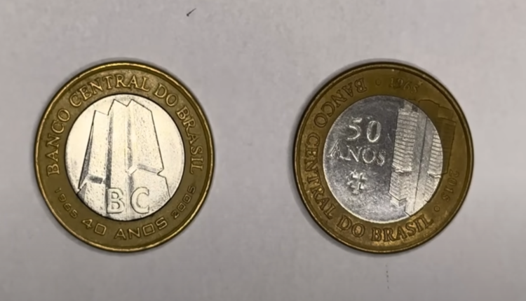 Moedas de 1 real avaliadas em R$ 4 000