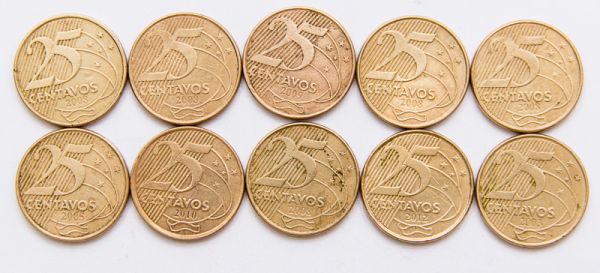 Moedas de 25 centavos que podem ser valiosas