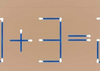 Desafio Matemático: mova somente 1 palito para solucionar o desafio