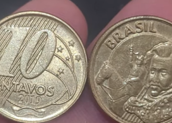 Mistério de Dom Pedro: 4 moedas raras de 10 centavos com erro na gravura