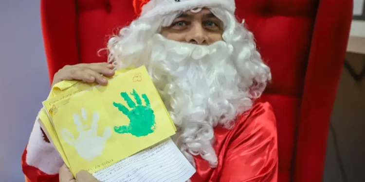 Presente de papai noel, Natal com muito dinheiro