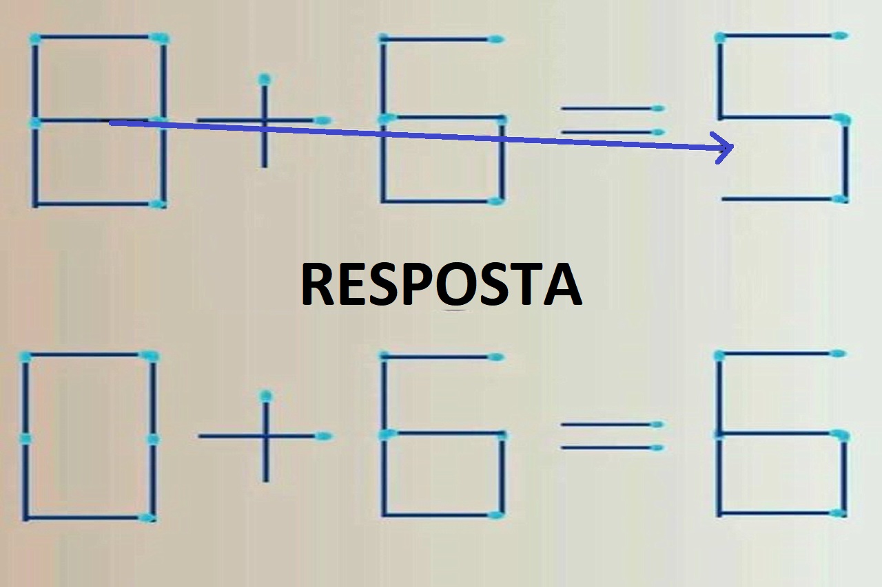 Teste de QI: escolha apenas 1 palito corrija a equação