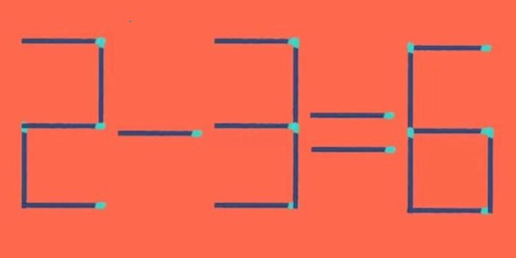 Teste de QI: você deverá mover 1 palito para descobrir a solução em 10 segundos