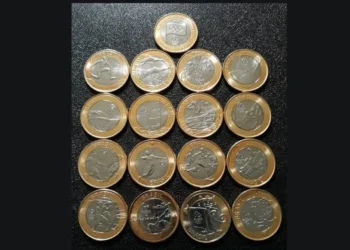 Moedas das olimpíadas. Imagem: numismatica completei