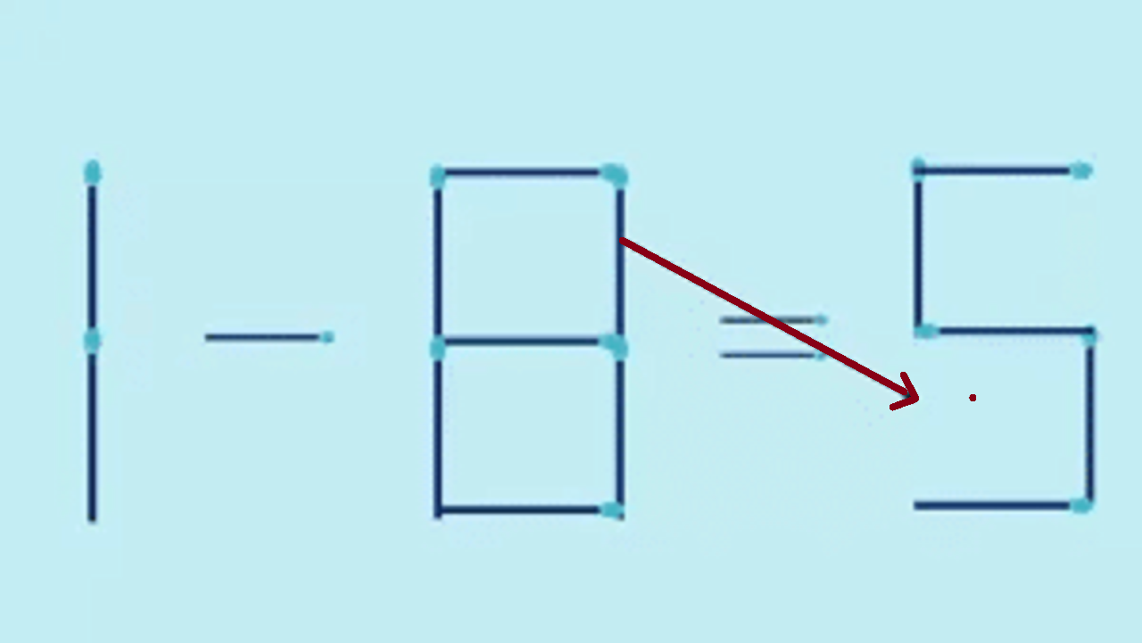 Teste de QI: corrija a equação matemática movendo somente 2 palitos