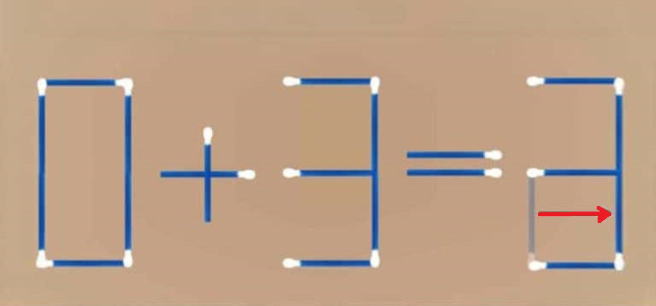 Desafio Matemático: mova somente 1 palito para solucionar o desafio