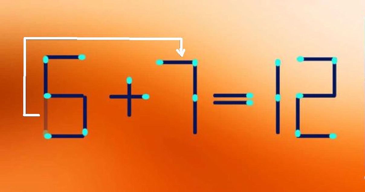 Raciocínio Lógico: mova 1 palito para consertar a equação em 15 segundos