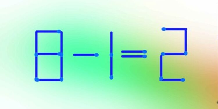 Desafio Matemático: mova somente 1 palito para corrigir o este teste de QI