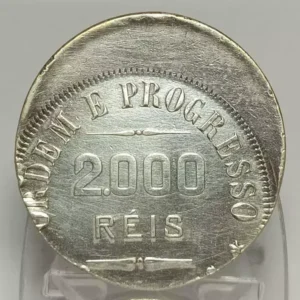 moeda rara de 2.000 réis de 1911