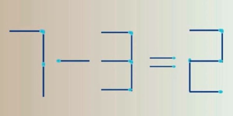 Desafio Matemático: corrija está equação movendo somente 1 palito em 10 segundos