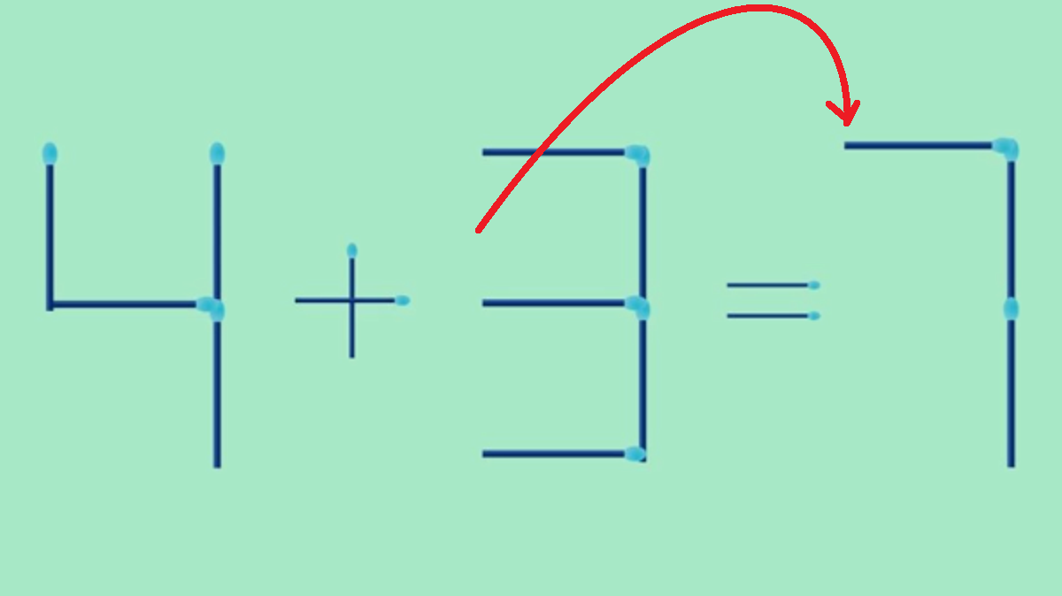 Desafio Matemático: mova somente 1 palito para o lugar correto e corrija a equação
