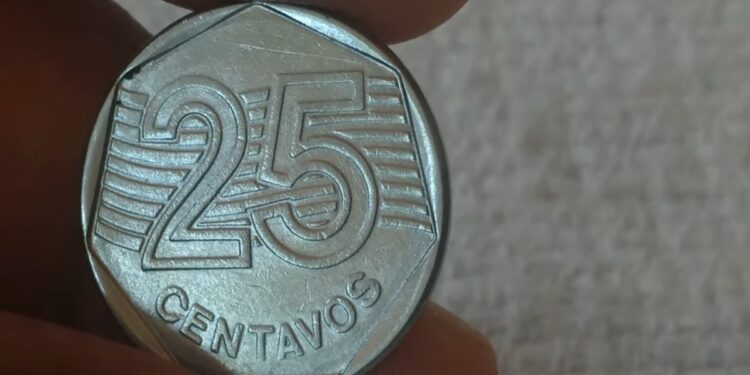 Moeda 25 centavos 1994