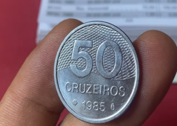 Moeda 50 cruzeiros 1985