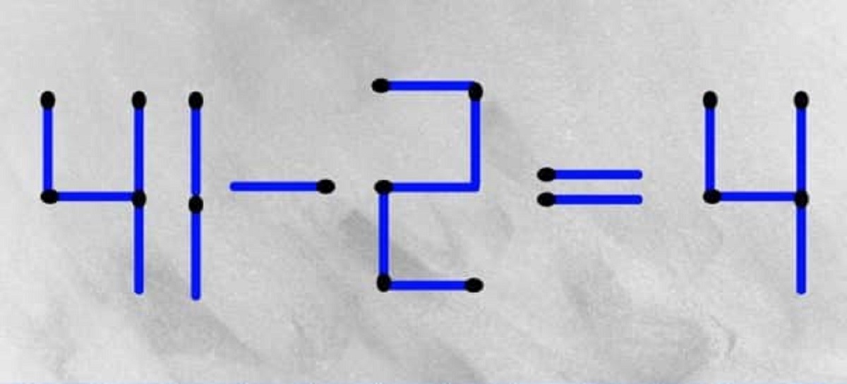 Teste de QI: você consegue corrigir está equação movendo apenas 2 palitos?