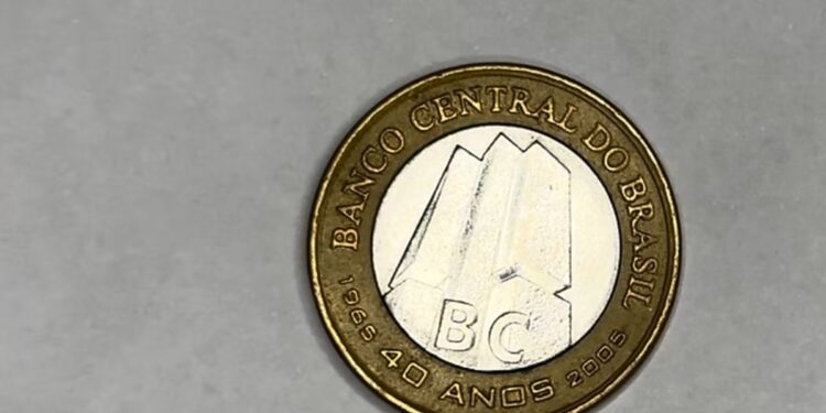 Valor das moedas de 1 real do aniversário do Banco Central