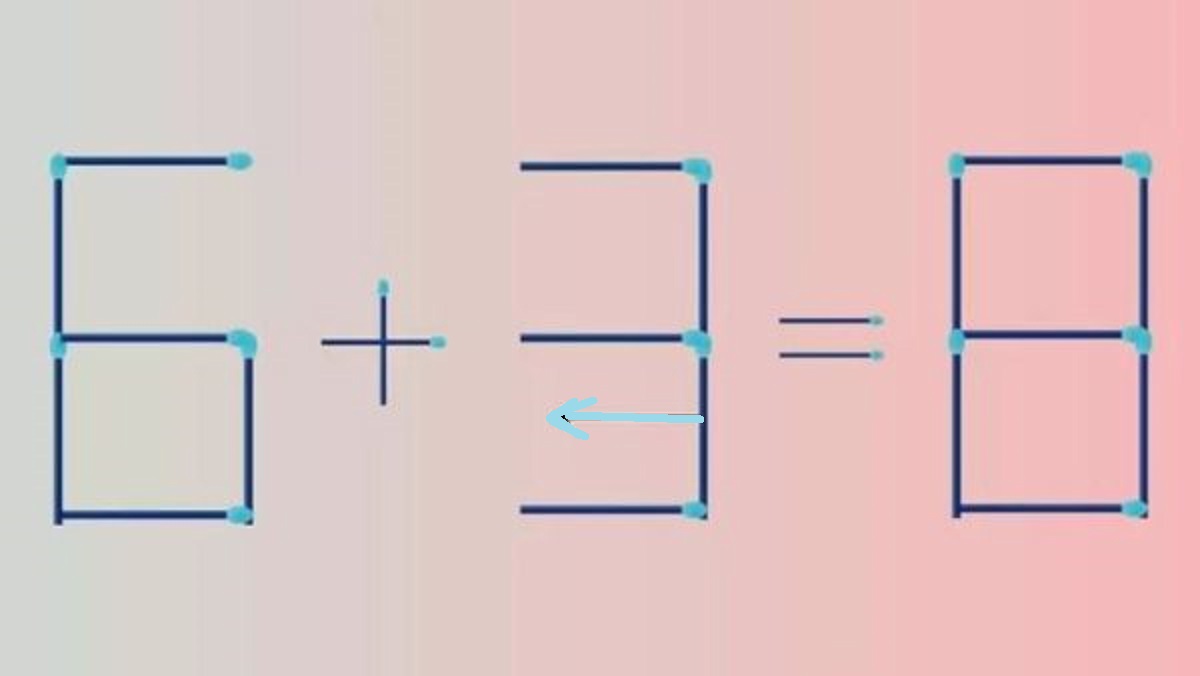 Teste de QI: mova apenas 1 palito para a correção da equação em 15 segundos