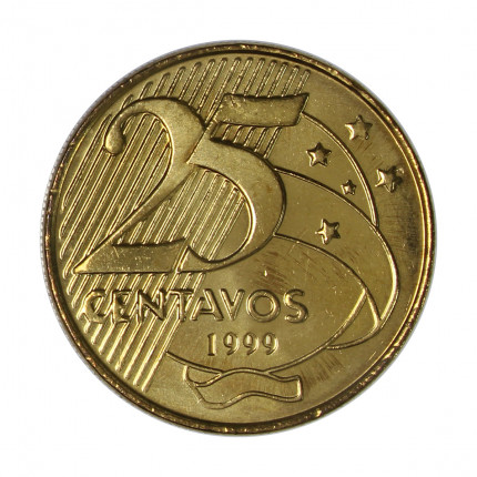 Moeda 25 centavos 1999