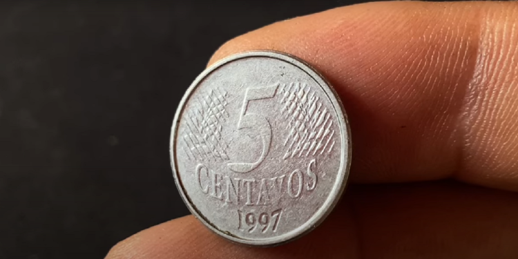 Você Tem Essa Moeda? A Peça de 5 Centavos de 1997 Pode Valer Muito Mais do Que Imagina