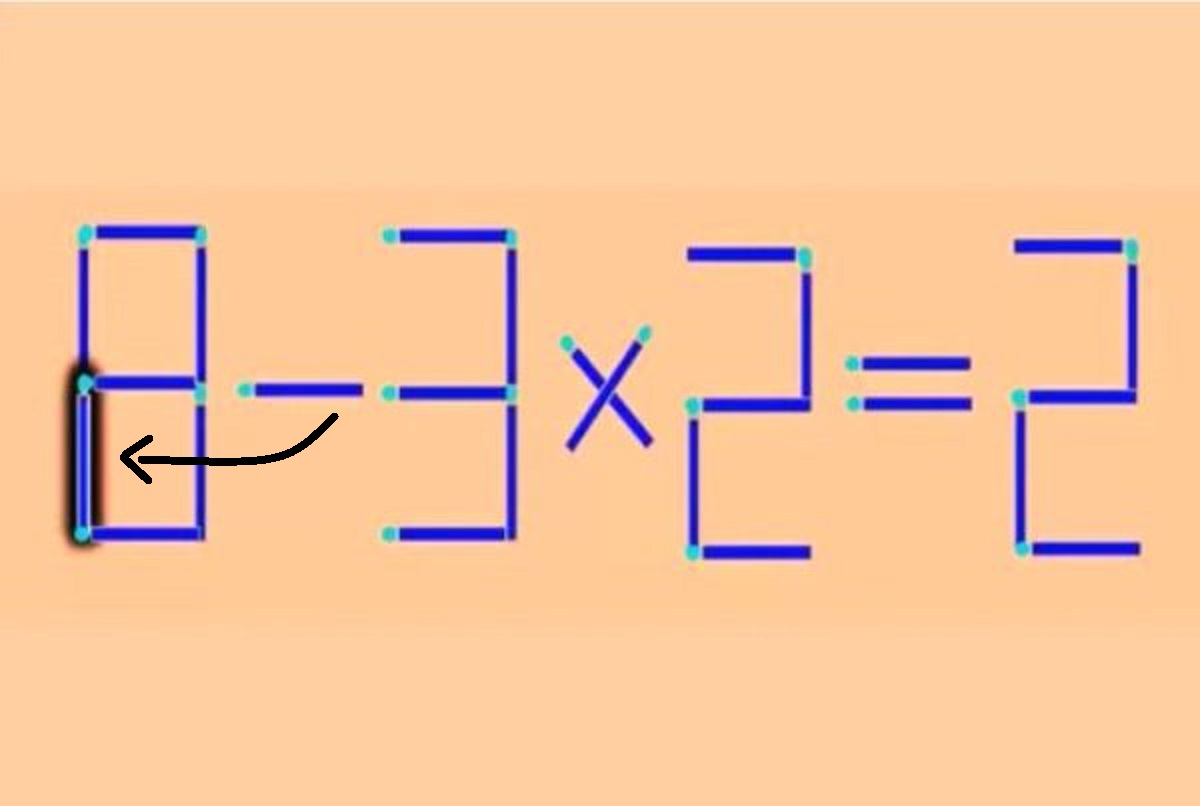 Teste de QI: mova somente 1 palito de fósforo para consertar a equação