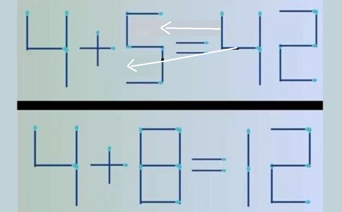 Desafio Matemático: mova 2 palitos para consertar a equação em 15 segundos