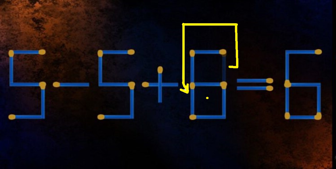 solução desafio matemático mova um palito e encontre o resultado