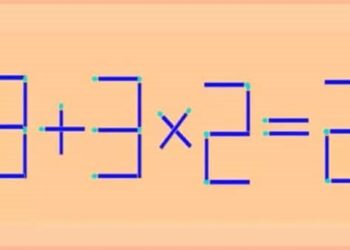 Teste de QI: mova somente 1 palito de fósforo para consertar a equação