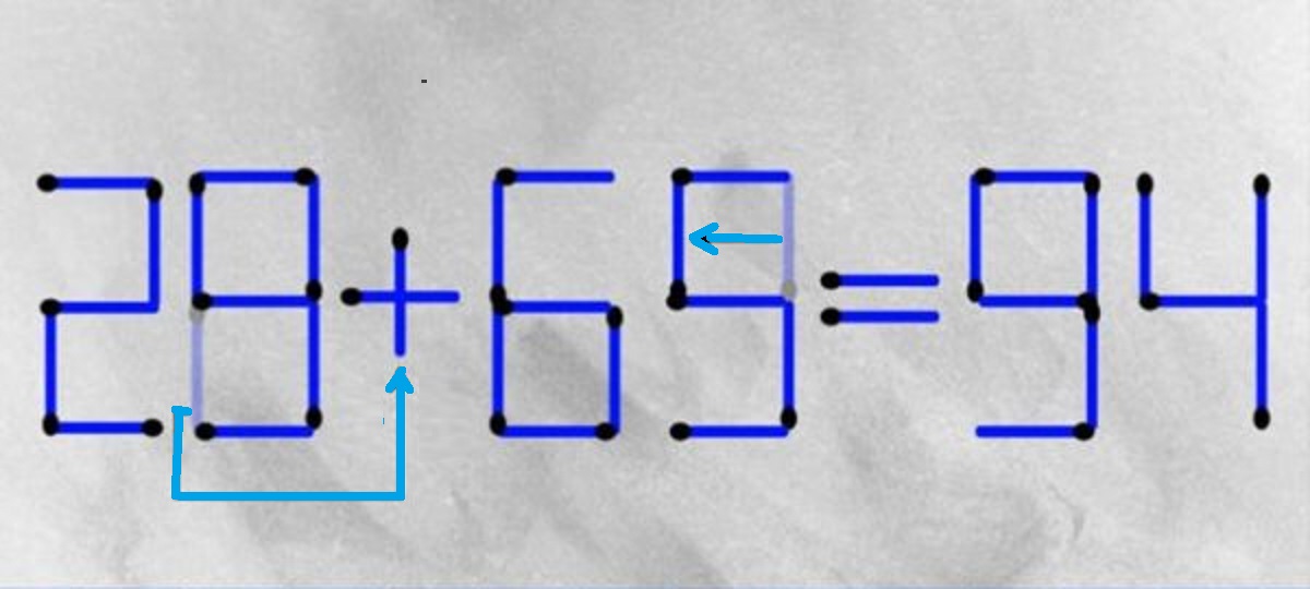 Raciocínio Lógico: mova 2 palitos para resolver está equação em 25 segundos