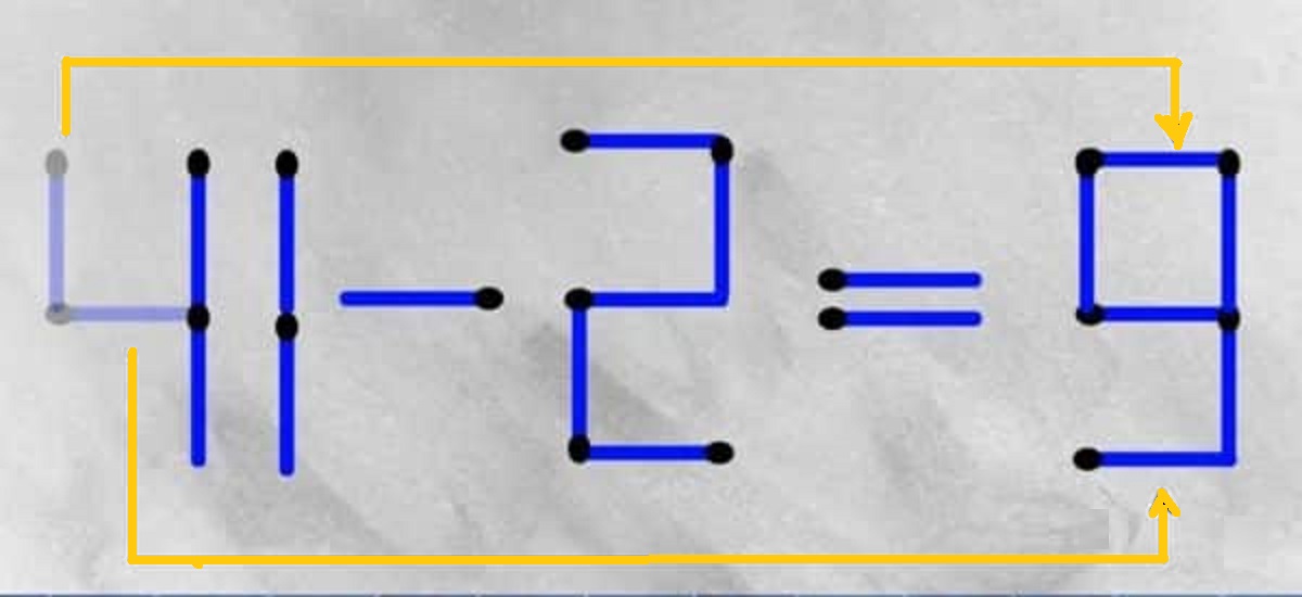 Teste de QI: você consegue corrigir está equação movendo apenas 2 palitos?