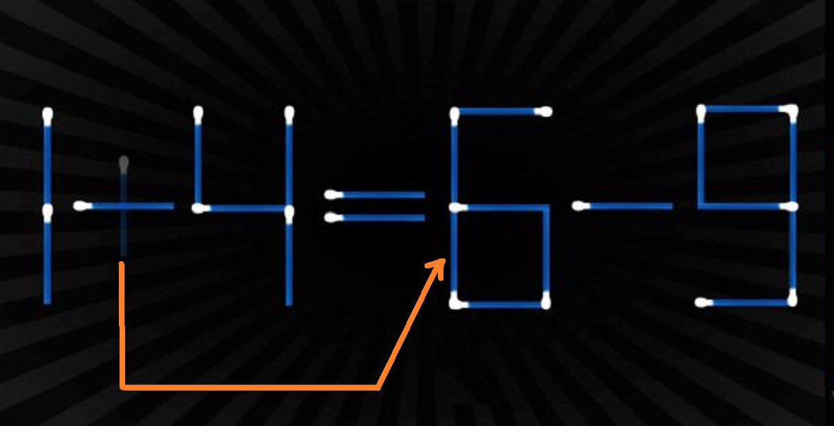 Desafio Matemático: mova apenas 1 palito para encontrar o resultado correto