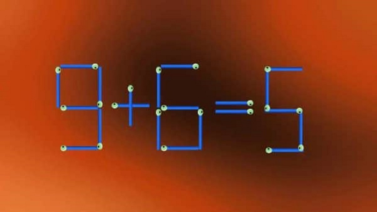 Teste de QI: resolva a equação movendo somente 1 palito em 20 segundos