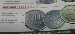 valores da moeda no catalogo