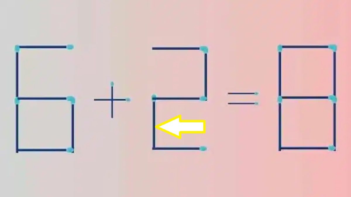 Desafio de Matematica movendo 1 palito solução