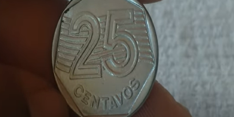 Moeda 25 centavos 1995 comemorativa