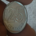 Moeda 25 centavos 1995 comemorativa