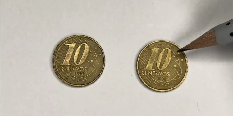 Ela parece comum, mas pode valer uma grana: o segredo da moeda de 10 centavos de 1999