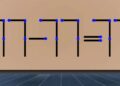 Desafio matemático com uma equação curiosa feita com fósforos mostrando 77 - 77 = 77.