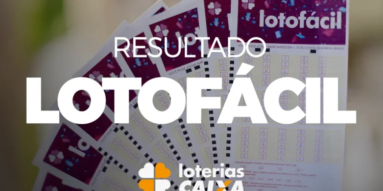 Bilhetes da LOTOFÁCIL para o concurso 3349, mostrando resultados e instruções de jogo