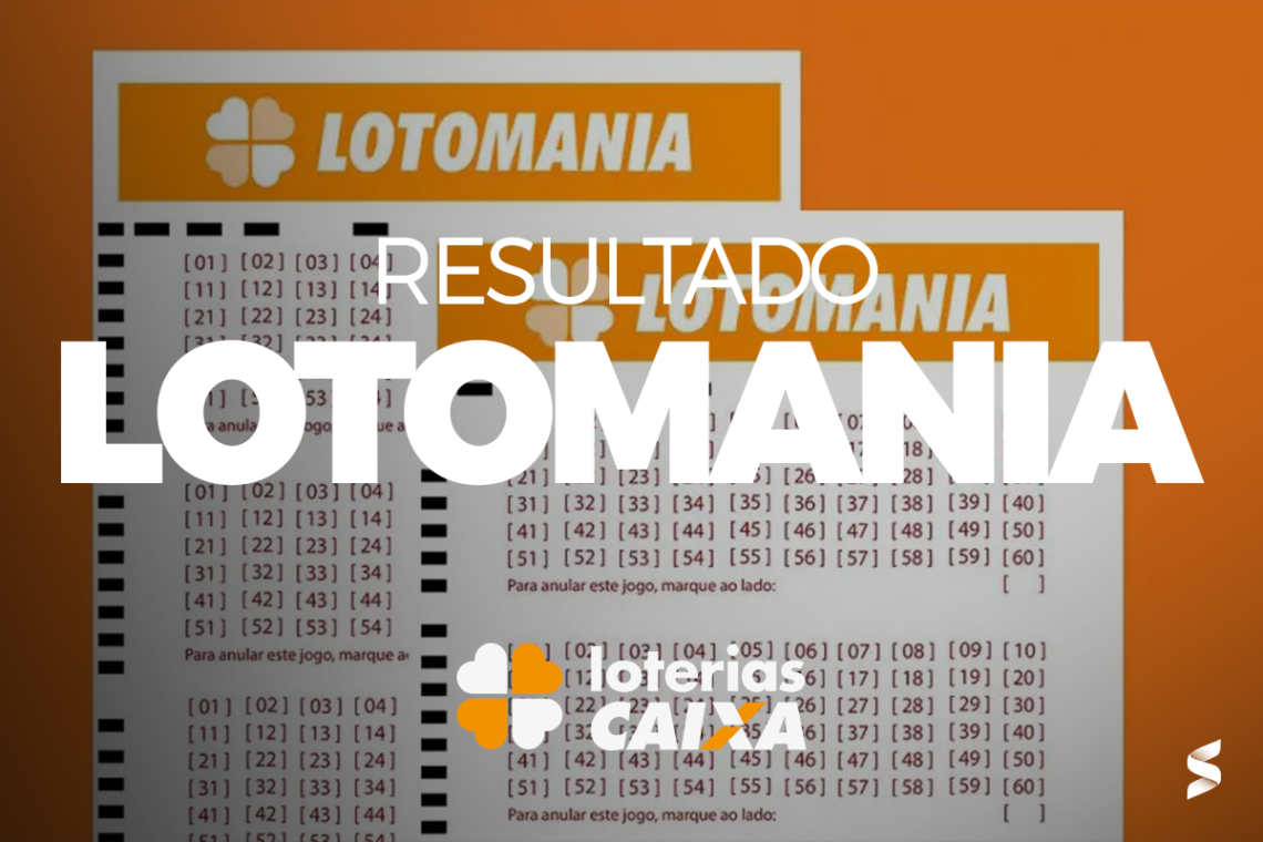 Bilhetes da Lotomania com logo e números do concurso 2750