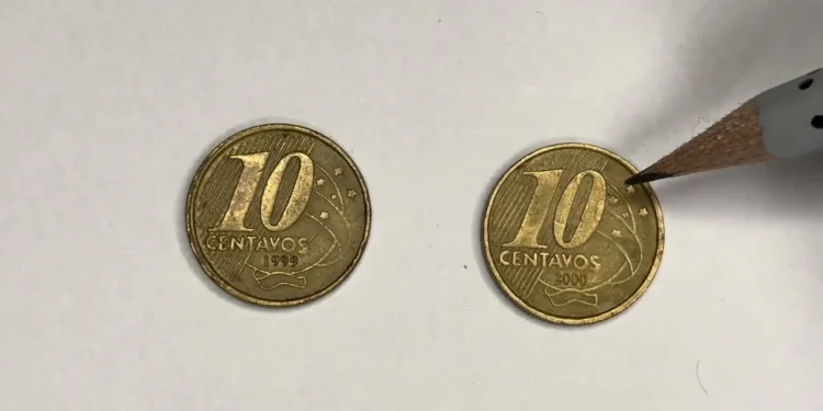 Encontrou a moeda de 10 centavos com uma data marcada? Ela é rara! Valor de revenda pode surpreender