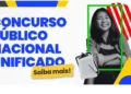 Banner do Concurso Público Nacional Unificado 2025 com cores vibrantes e elementos gráficos modernos.