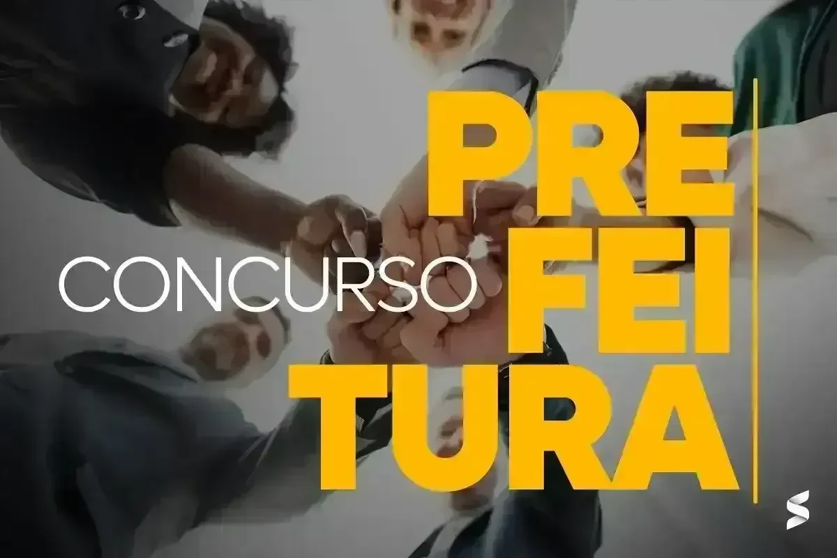 Pessoas se unindo em colaboração para o concurso da Prefeitura.