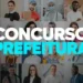 Montagem com diversos profissionais e o texto "Concurso Prefeitura".