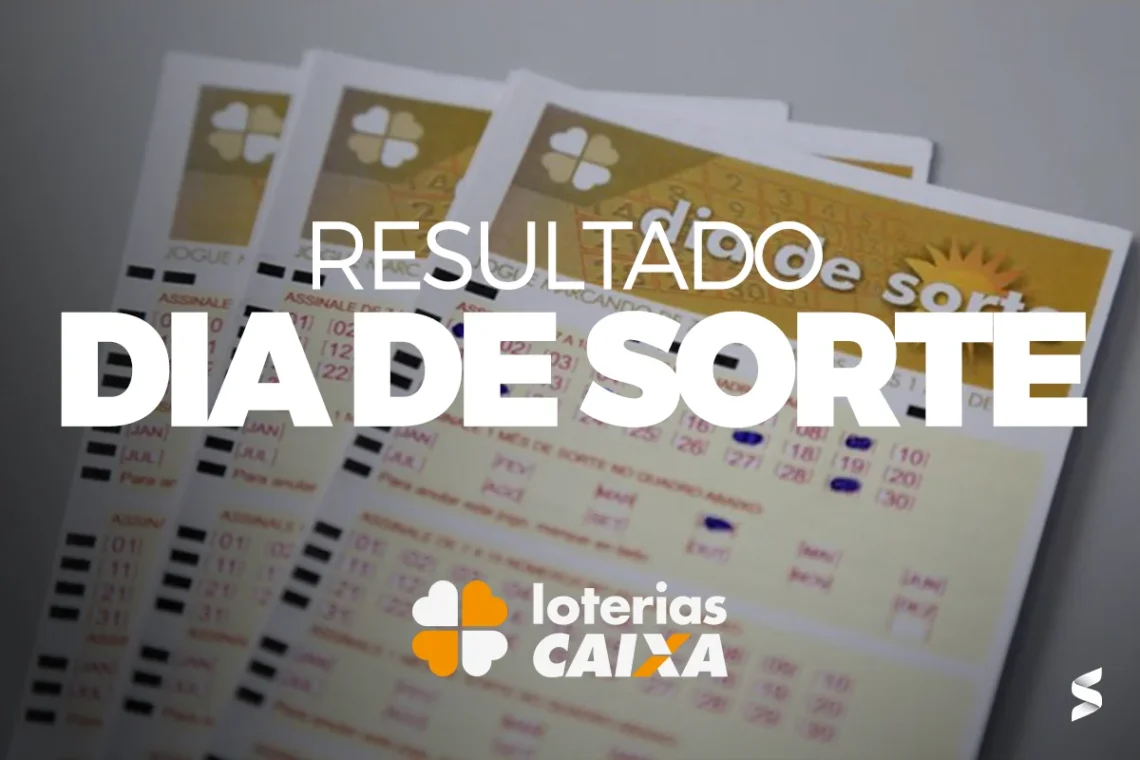 Resultado Dia de Sorte - 22/04/2025 Resultado do Dia de Sorte concurso, mostrando os números sorteados e os detalhes das apostas