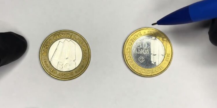 Qual é o real valor da famosa moeda de 1 real do BC 40 anos; veja projeção do catálogo